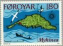 Island Mykines, Map