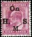 King Edward VII - Overprint "On H.M.S."