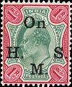 King Edward VII - Overprint "On H.M.S."