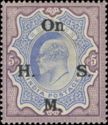 King Edward VII - Overprint "On H.M.S."