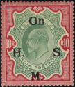 King Edward VII - Overprint "On H.M.S."