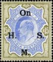 King Edward VII - Overprint "On H.M.S."