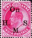 King Edward VII - Overprint "On H.M.S."