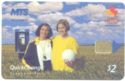 Women in field with phonebooth puzzle 3/3