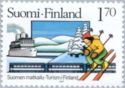 "Borea" (liner), Diesel Train, Snow Scene and Skier
