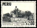 Monument to the indigenous farmer at Lima