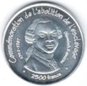 2,500 CFA Francs (Abolition of Slavery)