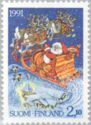 Christmas, Santa Claus in Reindeer Sleigh
