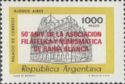 50th ann. of Philatelic Club of Bahía Blanca, overprinted