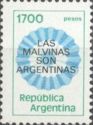 Occupation of the Malvinas Islands, overprinted