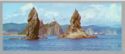 Primorye. Rocks "Two Brothers" in the Sea of Japan.
