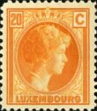 Grand Duchess Charlotte facing Right (20c orange)
