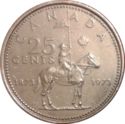25 Cents (Royal Canadian Mounted Police, 120 beads)