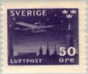 Night flight by Junkers F-13 (with skis) over Stockholm