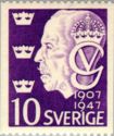 King Gustav V - 40 years reign Jubilee