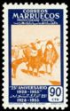 25Th anniversary of the first Moroccan stamp.Highlanders