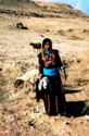 Beduin women with their flock