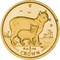 ½ Crown (Manx Cat - Gold)