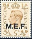 British Stamp Overprinted "M.E.F"