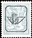 Precanceled Number on Heraldic Lion and Pennant