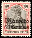 overprint on "Germania"