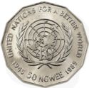 50 Ngwee (40th Anniversary of United Nations - Silver editio