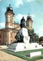 Debrecen. The Calvinistic Church and the Kossuth Monument