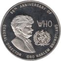 1,000 Kwacha (50th anniv. World Health Organization)