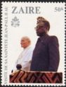 Visit of John Paul II to Zaïre, President Mobutu