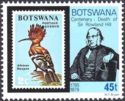 Sir Rolland Hill, Stamp of Botswana, African Hoope (Upupa ep
