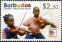 Children playing violins