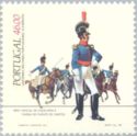 Officer, Fifth Cavalry, 1810, and cavalry charge