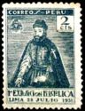 Pizzaro, First philatelic exhibition - Lima
