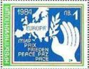 Map of Europe, Peace Dove with Sprig of Laurel