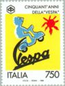 50th Anniversary Production of Vespa Motor Scooters