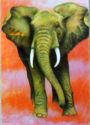 Elephant - Orange-Red Colour