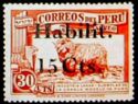 Merino Sheep (Ovis orientalis aries) - Overprint 15c on 30c