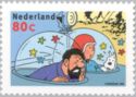 Tintin, Snowy and Captain Haddock in Moon Buggy