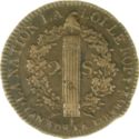 2 Sols (Louis XVI. "FRANÇOIS" - A - Paris)