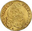 1 Louis d'or (Louis XIV. Older head - N - Montpellier)