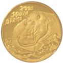 100 Rand (Natura - Two hippos fighting in water)