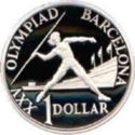 1 Dollar (XXV. Olympic Games in Barcelona - Silver edition)