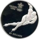 20 Dollars (XV Winter Olympic Games 1988 Calgary - Speed skater)