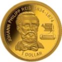 1 Dollar (German inventor Johann Philipp Reis)