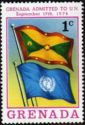 U.N. and Grenada flags