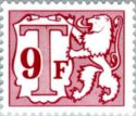 Heraldic Lion with Small Numeral