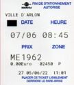 Ville D'Arlon (Ticket 02450)