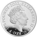 5 Pounds (The Queen's Reign Charity and Patronage - Silver Piedfort)