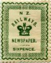 Newspaper stamps (6d)