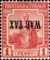 Seated Britannia - Overprinted 'WAR TAX' (Inverted)